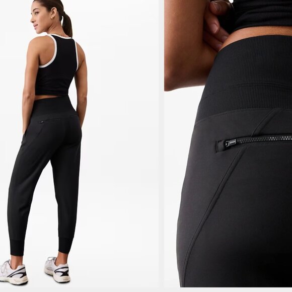 Athleta Venice High Rise Jogger Pants in Black XL $98 - Picture 1 of 9